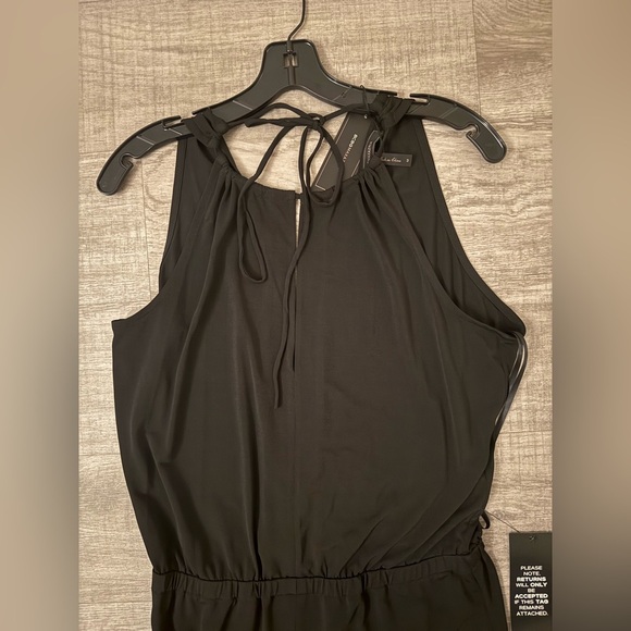 NWT BCBG “Brittany” Black Halter Wide-Leg Jumper Size M - Picture 8 of 16